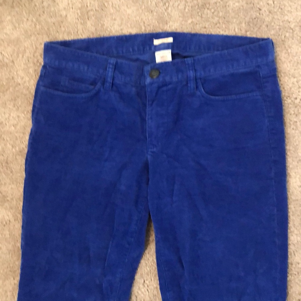 Electric blue J.Crew corduroy pants. Worn twice.